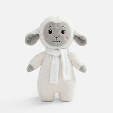Мягкая игрушка Beastie Toys, овечка с белым шарфом