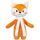 Мягкая игрушка Beastie Toys, лисенок с белым шарфом