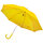 Зонт-трость с пластиковой ручкой, механический; желтый; D=103 см; 100% полиэстер 190 T